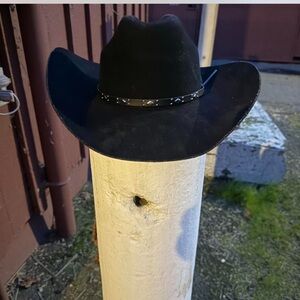 Baileys Black Cowboy Hat with Studded Band
